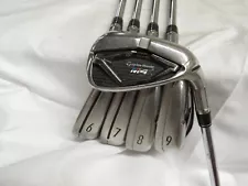 Used TaylorMade M4 Iron Set 6-PW KBS Max 85 Stiff Flex Steel Shafts