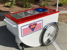 HOT DOG CART HOT DOG STREET VENDOR GOURMET MOBILE HOT DOGS FOOD STEAMER CART