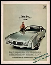 1970 OLDSMOBILE TORONADO Silver w/Black Vinyl Top Classic Car Photo AD