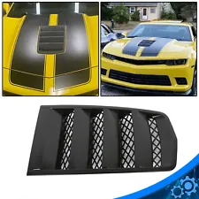 Hood Scoop Vents Grille Matt Black for 2014-2015 Chevrolet Camaro # 22828242