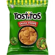 Tostitos SALSA VERDE Corn Tortilla Chips 11Oz Sabritas 1 Bag, JUN 2024