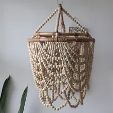 Natural Beaded Chandelier