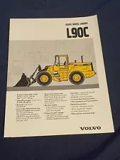 L90C Volvo Wheel Loader Dealer Sales Brochure 1990s