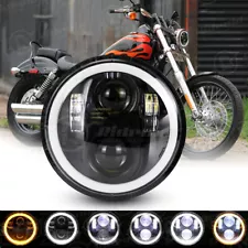 5.75" 5 3/4 in LED Headlight Halo DRL for Harley-Davidson Dyna Wide Glide FXDWG (For: 2008 Dyna)