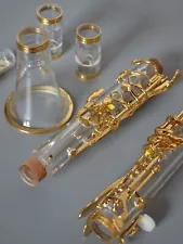 1crystal clarinet B flat gold plated keys exquisite workmanship outstanding tone