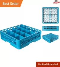 Professional Grade Glass Rack with 16 Compartments and Extender - NSF Listed