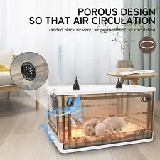 Pet Newborn ICU Set Portable Puppy Incubator Oxygen Cage Foldable For Dog Kitten