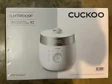 NEW Cuckoo CRP-LHTR1009F 10 Cup IH Twin Pressure Rice Cooker, White