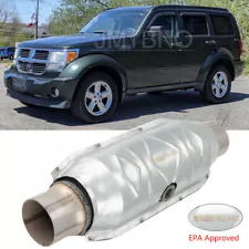 For Dodge Nitro 2.5" Inlet/Outlet Catalytic Converter w/ Heat Shield Stainless