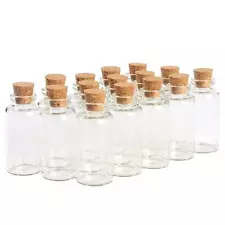 Decorative Glass Bottles 15 Pcs / 0.7 fl oz.