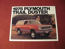 1975 Plymouth Trail Duster Sales Brochure - Original