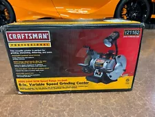 **NO RESERVE!!** Craftsman Variable Speed 8 inch Bench Grinder NEW IN BOX 21162