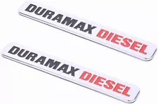 2 Pack Duramax Diesel Emblems Badge for SILVERADO 2500 3500 HD GMC SIERRA