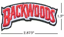 BACKWOODS Iron on Patch Embroidered Cigar Logo Blunt (SMALL) 2.875"