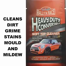 BMW CONVERTIBLE CAR SOFT TOP, MOHAIR FABRIC ROOF CLEANER - STAINS, MOULD, MILDEW