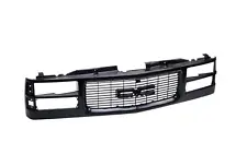 All Black Grille For 94-99 GMC C/K 1500 2500 3500 Pickup Truck Composite Type