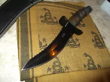 Vintage Al Mar Hobbit Warrior Combat Survival Fighting Knife Camo Handle