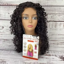 Altress Water Style Curl 2 Darkest Brown Long Curly Wig New Heat Safe Synthetic