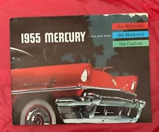 1955 Mercury "MONTCLAIR / MONTEREY / CUSTOM" - Original Car Brochure / Catalog