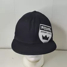 Royal Sport Limited Crown Logo Brand Snapback One Baseball Cap Advertising Black