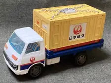 Showa Retro Jal Air Cargo Minicar Toys Airport Work Vehicle Container Truck Japa