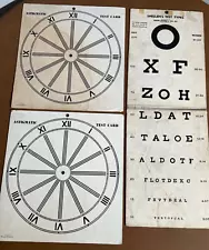 Vintage 1900's Vision Eye Chart Test Astigmatic - VTG Very Old Admin Jacobs & Co