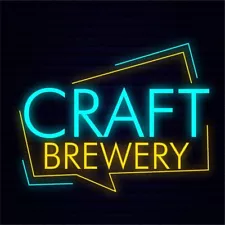 Craft Brewery Sign for Business Displays | Advertisement Lighted Art Decor | LED