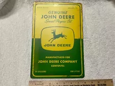 Genuine John Deere Special Purpose Oil Metal Sign