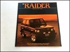 1987 Mitsubishi Dodge Raider Original Car Sales Brochure Catalog