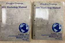 2001 Ford F650 F750 Medium Duty Truck Service Repair Manual 2 Vol Set FCS1286401 (For: 2001 Ford F-650)