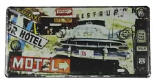 Restaurant Motel tin sign car plate prints for sale online