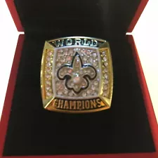 NEW ORLEANS SAINTS 2009 CHAMPIONS RING Drew Brees Sz 11 W/ Box - USA