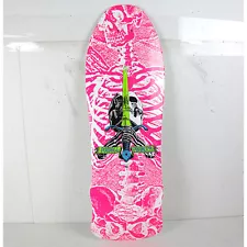 DAMAGED Powell Peralta Skateboard Deck Geegah Skull Sword Pink Old School Reiss