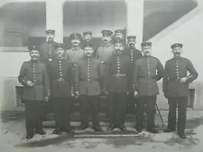 WW1 Older German Soldiers. Mix of early blue and field grey uniforms,