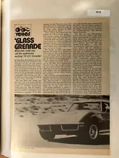 LBVETTE228 Article 1972 Corvette LT-1 August 1972 2 page