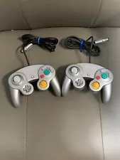 Nintendo GameCube silver Controller Official OEM - TESTED WORKS lot2