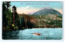 Trolling Boat for Trout Fishing Lake Tahoe CA California