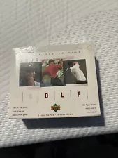 2001 UPPER DECK PREMIERE EDITION FACTORY SEALED TIGER WOODS ROOKIE CARDS.