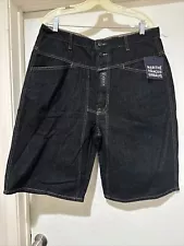 New Tags Vintage 90s Marithe Francois Girbaud Jean Shorts Black 36 Baggy Wide Og