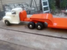 Vintage All American Toy Co Heavy Hauler . Truck & Trailer