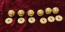 Lot Of 6 Vintage Gold Tone Metal Knobs for a Dresser or Cabinet