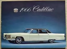 CADILLAC FLEETWOOD De Ville CALAIS USA Car Sales Brochure For 1966 #66EX-CAD-E