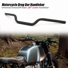 Motorcycle 7/8" Euro Tracker Drag Handlebars Bars For Honda Suzuki Yamaha Harley