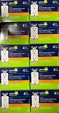 40PCS LEVITON GFTR1-4W GFI GFCI 15A TAMPER RESISTANT OUTLET WHITE BRAND NEW