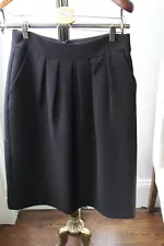 Womens Black Straight Skirt with flared on top