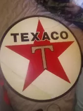 1930s original single sided texaco sign