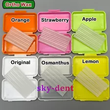 Dental Orthodontics 6 Fruit Scent Ortho Wax For Braces Gum Irritation Assortment