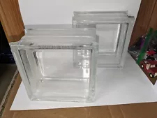 Architectural Clear Glass Blocks 8 X 8 X 4 Building Construction Décor Art