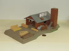 N scale WINTER'S SAWMILL OPERATION for Model Train Layouts & Displays