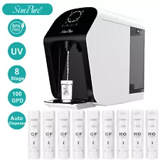 8-Stage UV Countertop Reverse Osmosis Water Filter System Filtration Dispenser